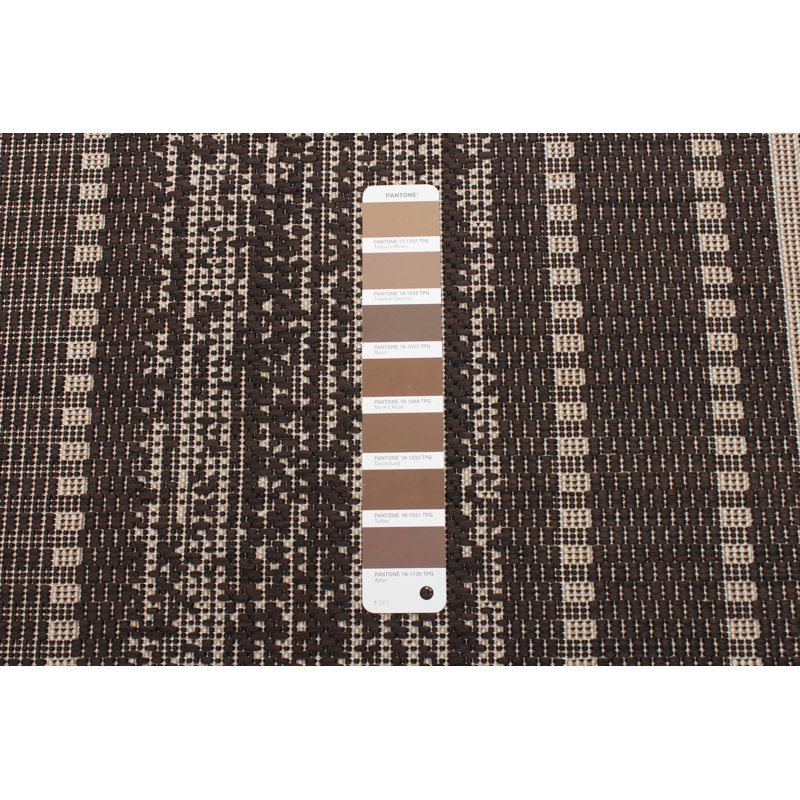 Tapis chocolat intérieur / extérieur Bralynn, Rectangle 3 pi 3 po x 4 pi 7 po