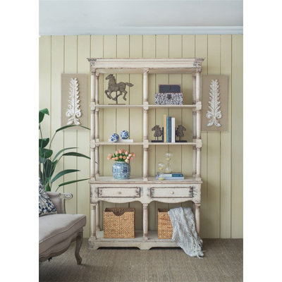 Bibliothèque en bois 51 po x 19,5 po x 81,5 po Adela