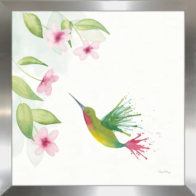 Flit II - reproduction sur toile tendue, H 21,5 po x l 21,5 po x P 0,75 po, Encadrement argenté