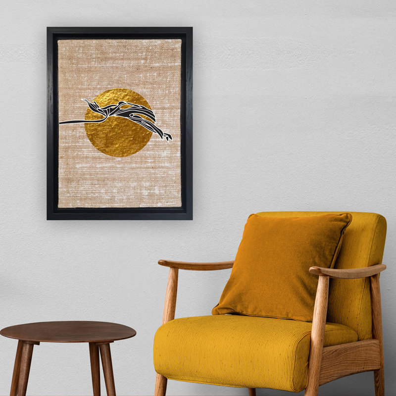 Peinture décorative sur toile, Noir, H 18,1 po x l 14,2 po