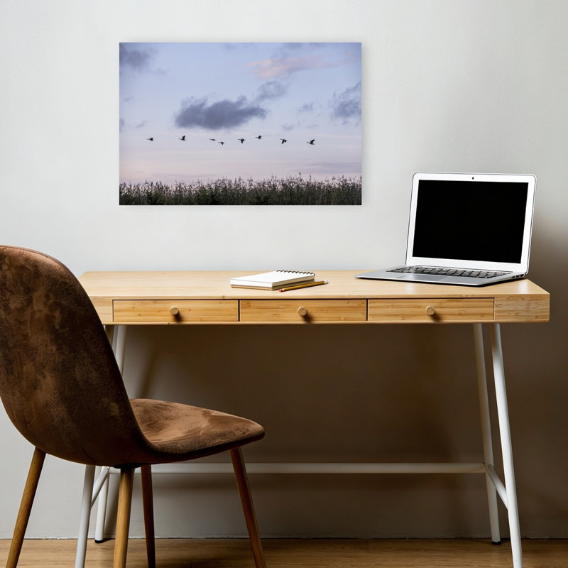 A Swedish Summer 7 Peaceful Serene Tranquil Bird Goose Nature Sunrise Wall Art Print 1 Piece Wrapped Canvas Wall Art