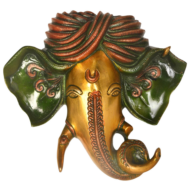 Masque mural Turbaned Ganesha