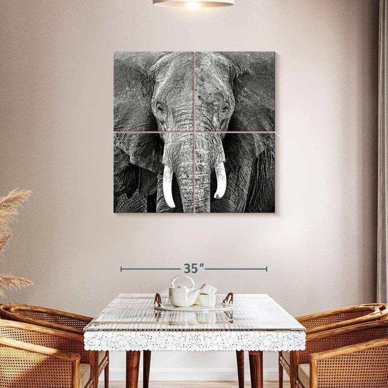 Brampt Elephant Wrinkles, 38" H x 38" W