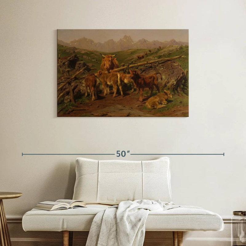 Brampt Weaning Of The Calves, 26" H x 39" W