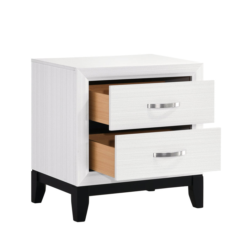 Table de chevet moderne moderne en blanc