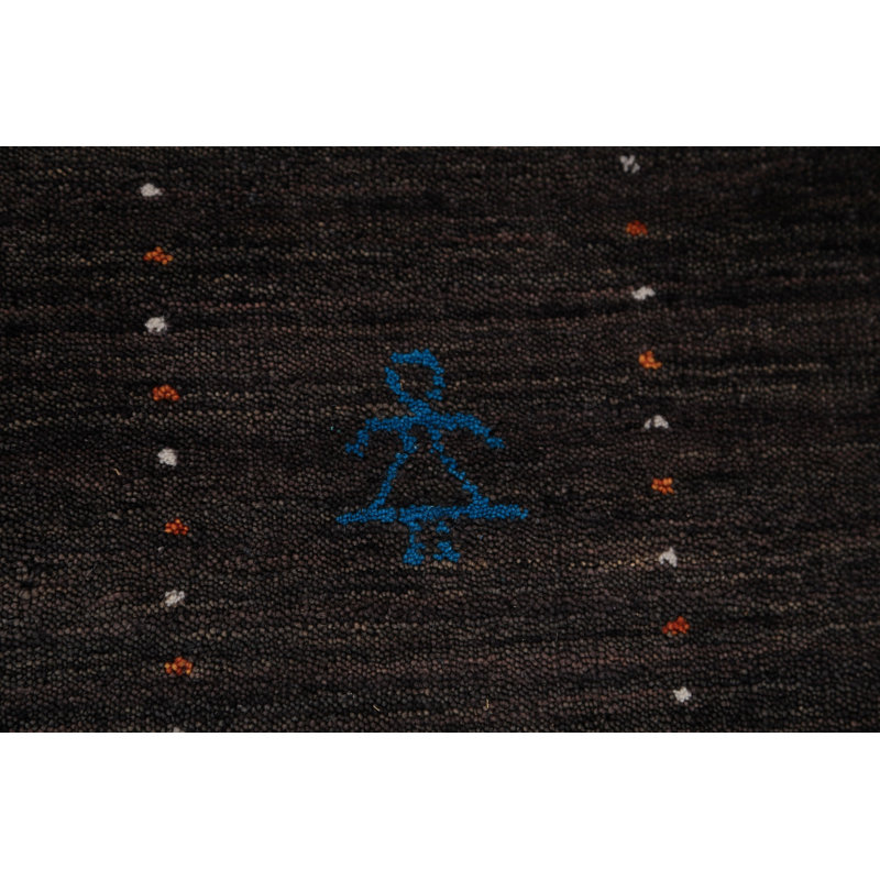 Tapis oriental brun foncé Gabbeh 8