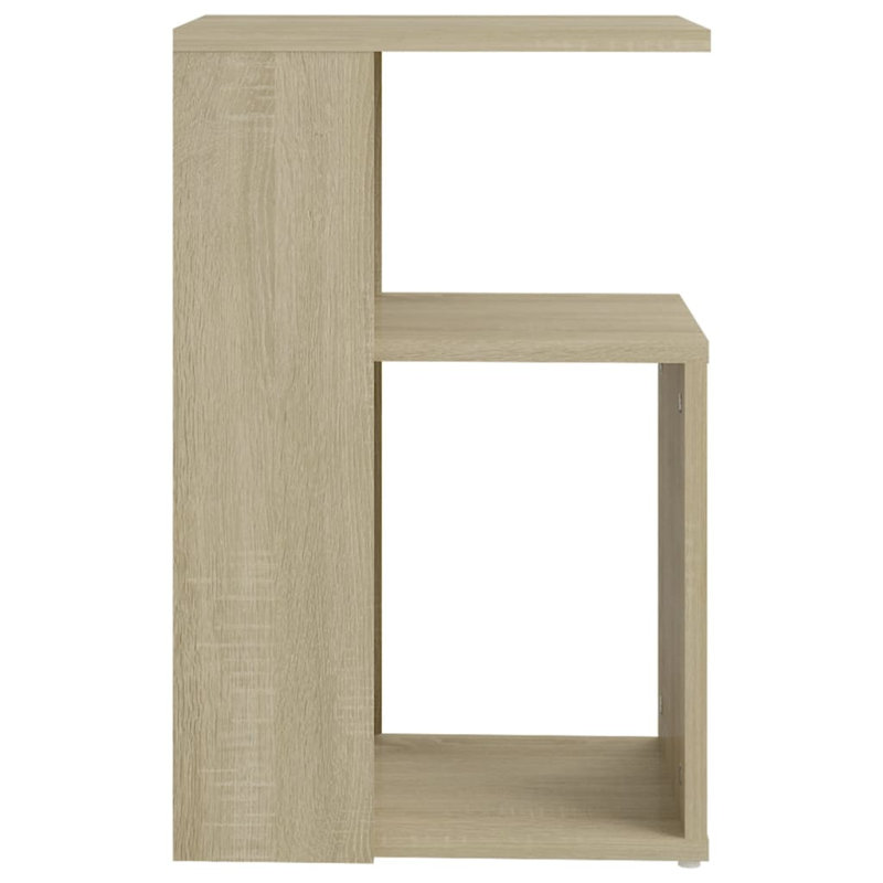 Gnni Floor Shelf End Table, Sonoma Oak, Sonoma Oak