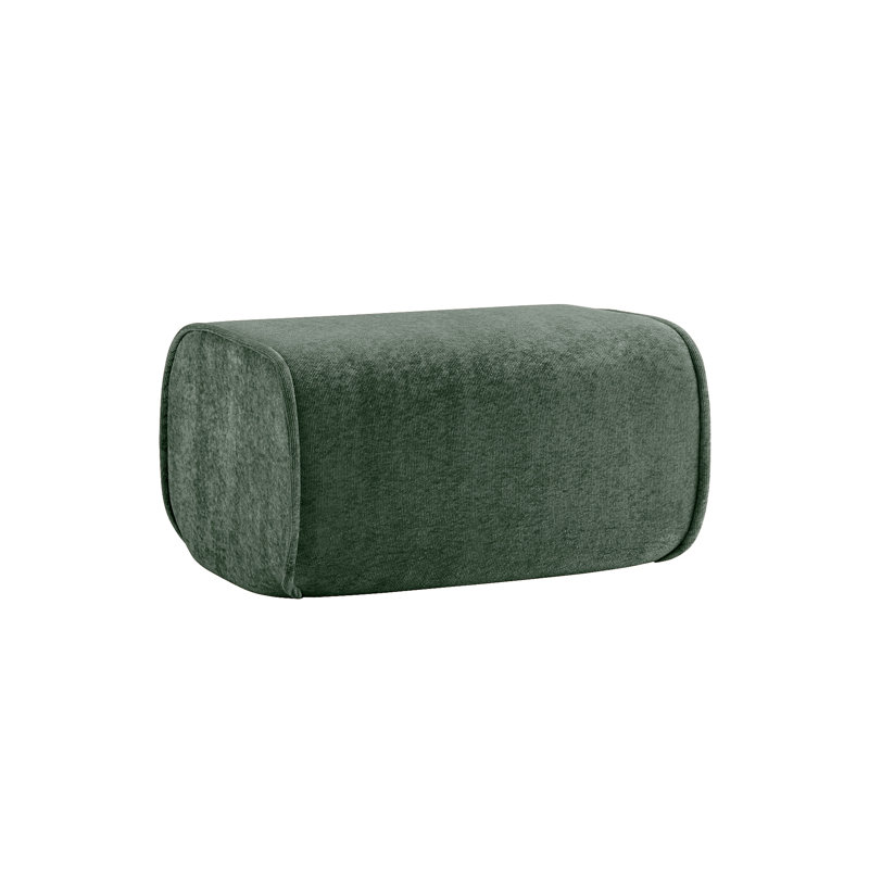 Repose-pieds en velours, Vert
