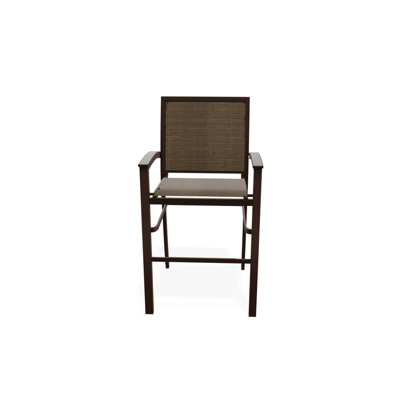 Chaise de café empilable en aluminium Bazza, Kona, Écorce