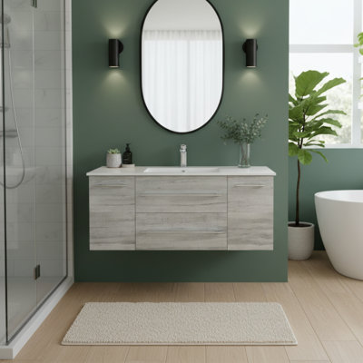 Kato 48" Single Sink Bathroom Vanity with Cultured Marble Top