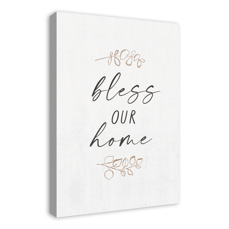 Bless This Home Canvas Print, 30" H x 20" W
