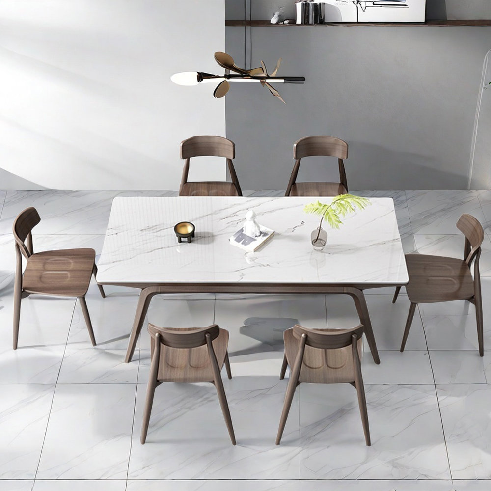 LABAORRY Modern simple home rectangular dining table sets | Wayfair