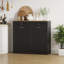 Double Tilt Out Trash Cabinet, Dual Kitchen Wood Trash Can Cabinet With Hideaway Drawers-105006786
