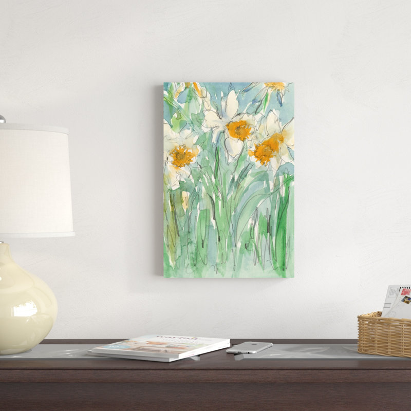 Tiges de jonquilles II, H 12 po x l 8 po