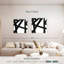 Encre noire stries IV sur toile-1097553707