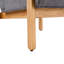 Chaise d'appoint avec structure en bois robuste-129543129