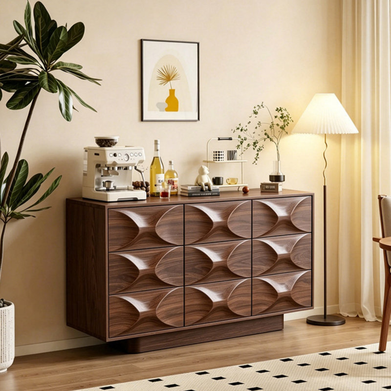 Buffet multi-tiroirs, 33.46" H x 55.12" W x 15.75" D
