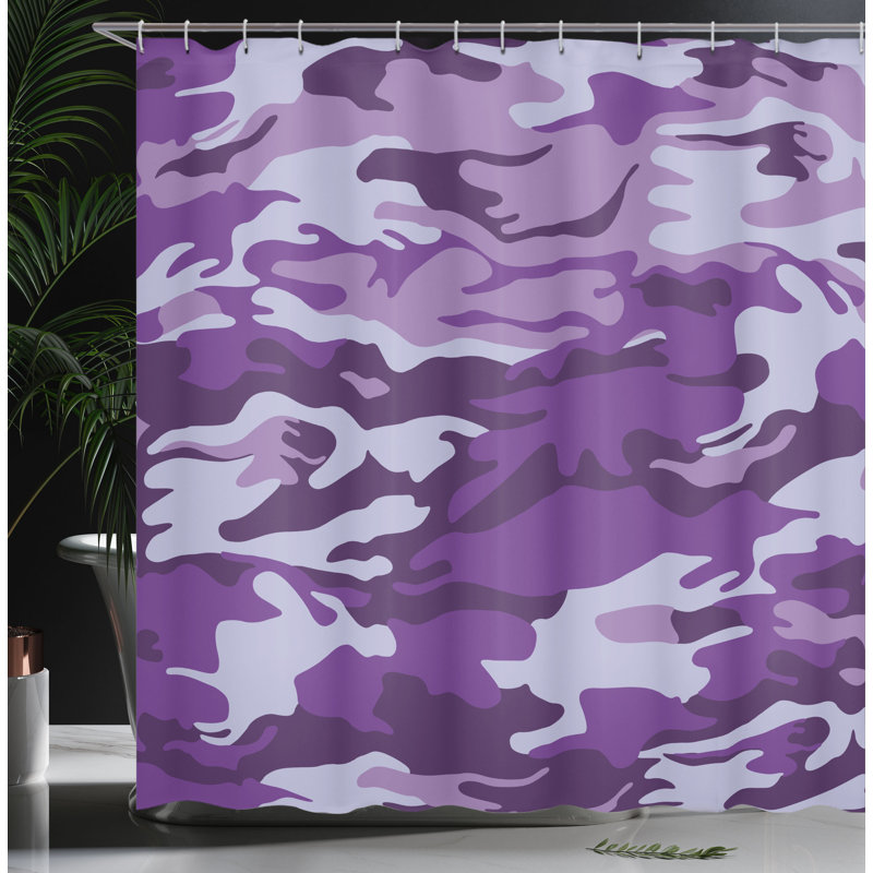 Shower Curtain with Hooks Included, 84"H x 69"W