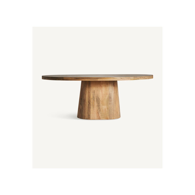 Mersch Oval Solid Wood Dining Table, 31"H x 39"W x 79"L