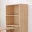 Bureau extensible avec tablettes de rangement et roues mobiles, pliable pour petits appartements et bureaux, Burlywood-1001448339