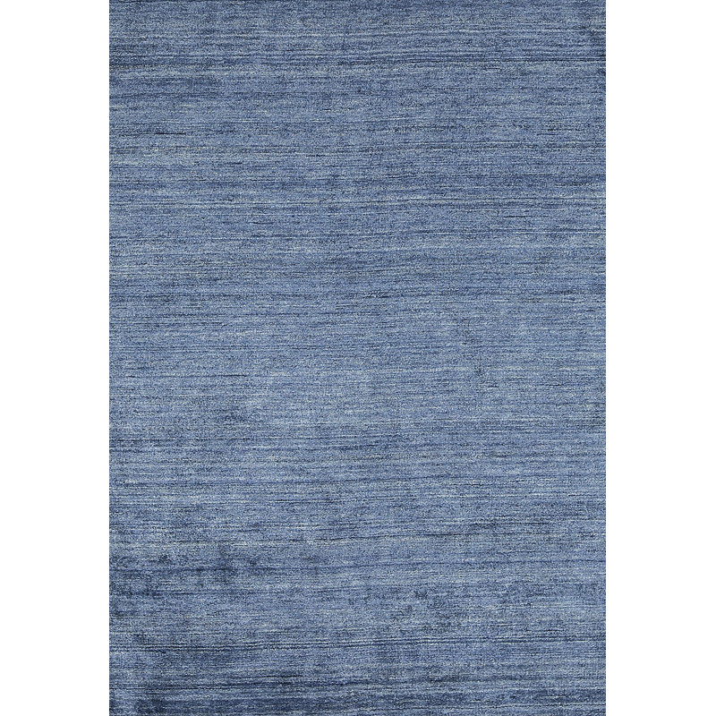Tapis bleu foncé noué à la main de haute qualité