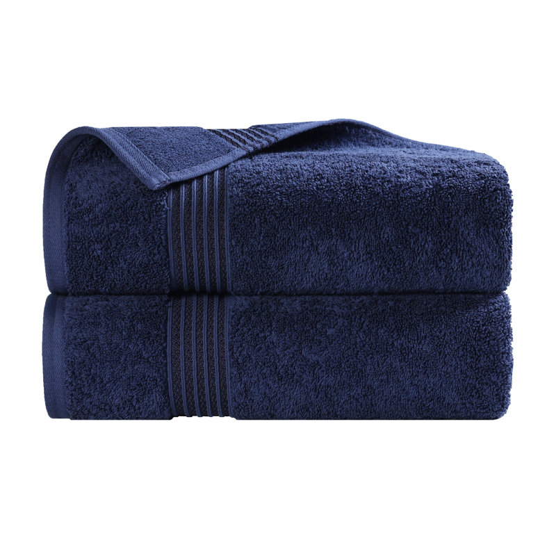 Ensemble de draps de bain ou de serviettes Oleg Heritage, Marine, Serviettes de bain ‑ emballage de deux