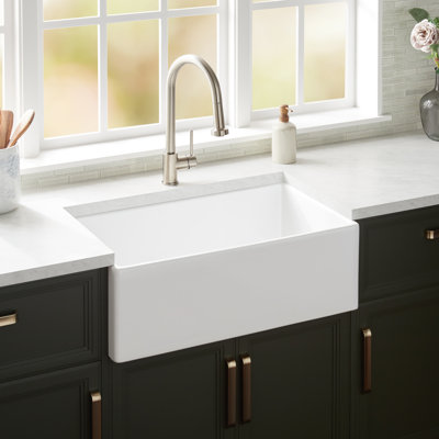 30" Rowena Fireclay Farmhouse Sink