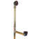 25" Tip-Toe Bathtub Leg Drain Assembly with No-Hole Overflow on Adjustable Ball Joint