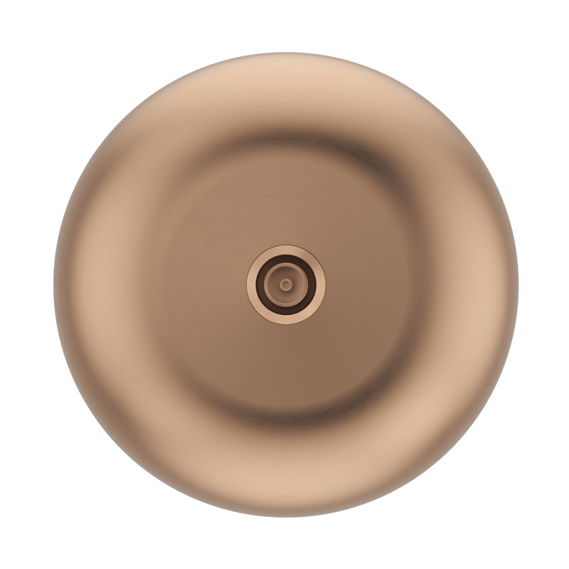 Barclay Adaliz 15.75'' Stainless Steel Circular Bathroom Sink, Copper