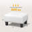 Upholstered Foot Stool Ottoman, PU Leather Tufted Footstool Footrest With Padded Seat For Living Room Bedroom-2047738253
