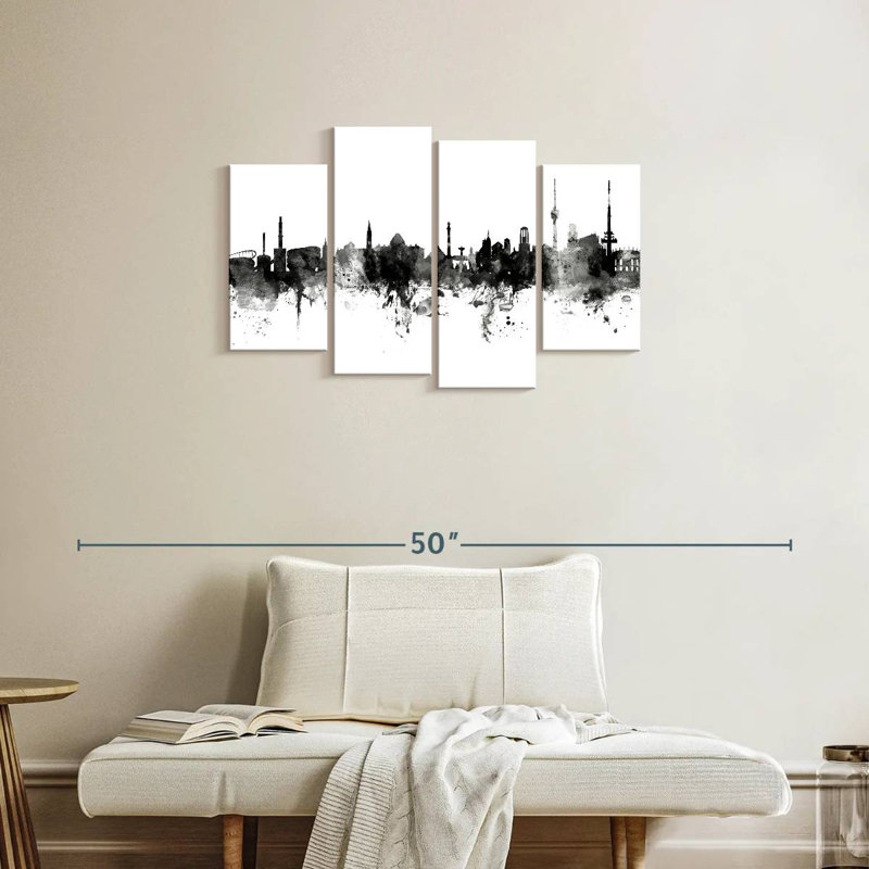 Sireci Stuttgart Germany Skyline I, 22" H x 36" W