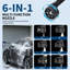 Cordless Portable Pressure Washer – 6-in-1 Power Washer with 2-Speed Variable Trigger for Car, Patio, Garden Cleaning