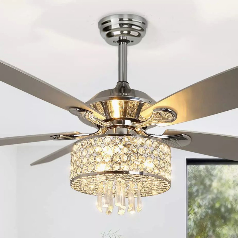 Ventilateur de plafond 5 pales 51,18 "avec télécommande et ensemble d'éclairage Adalisse