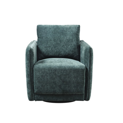 Fauteuil pivotant à 360 degrés, coussin attaché, chaise à dossier, rotation, design élégant