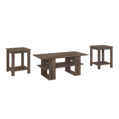 Ayzah 3 Piece Coffee Table Set by Wade Logan