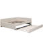 Lit plateforme tapissier avec port USB et lit gigogne simple-114238863