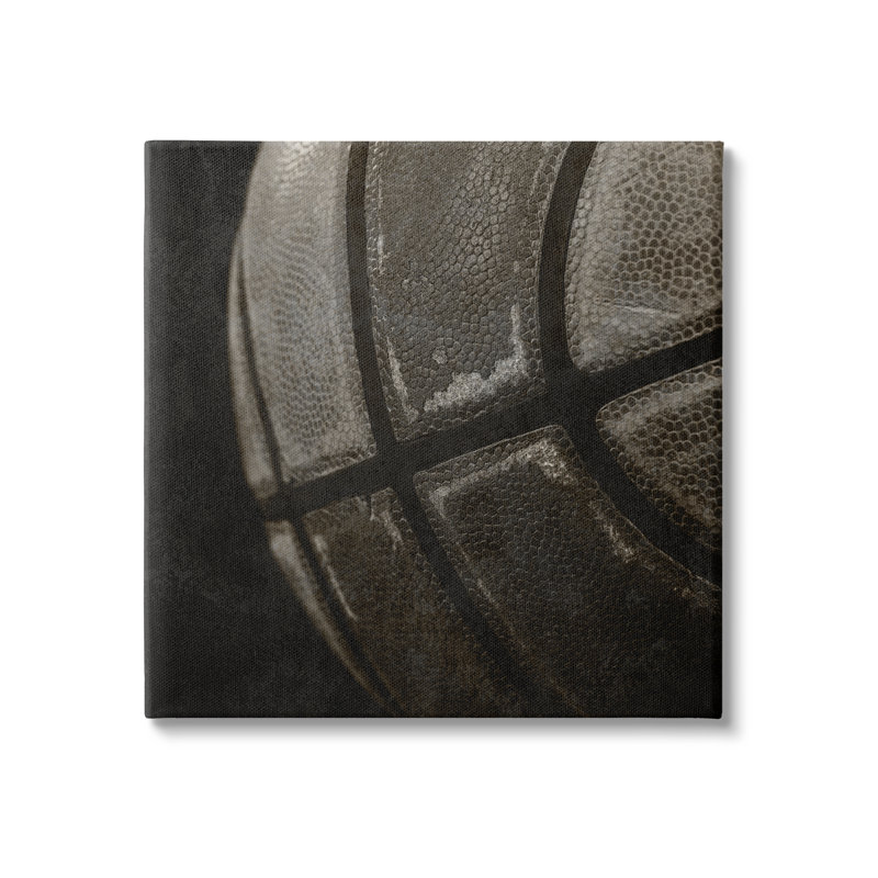 Impression sur toile "Dark Basketball" par Kim Allen, H 17 po x l 17 po x P 1,5 po