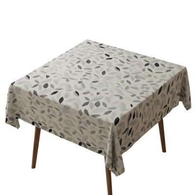 Premium Tablecloth (55 x 55 Inches), 50% Cotton & 50% Polyester, Washable & Ironable | Machine Wash Safe at 86°F, Tumble Dryer Safe | Elegant Design for Dining Room & Special Occasions, Easy Care & Durable