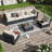Taloga 6 - Person Patio Conversation Set with Cushions-204859232