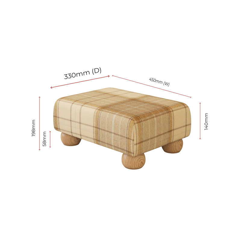 Manufactured Wood Accent Stool, Natural