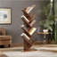 Polizzi 141.5 cm H x 50 cm W Standard Bookcase Shelves Industrial Rustic Brown Furniture