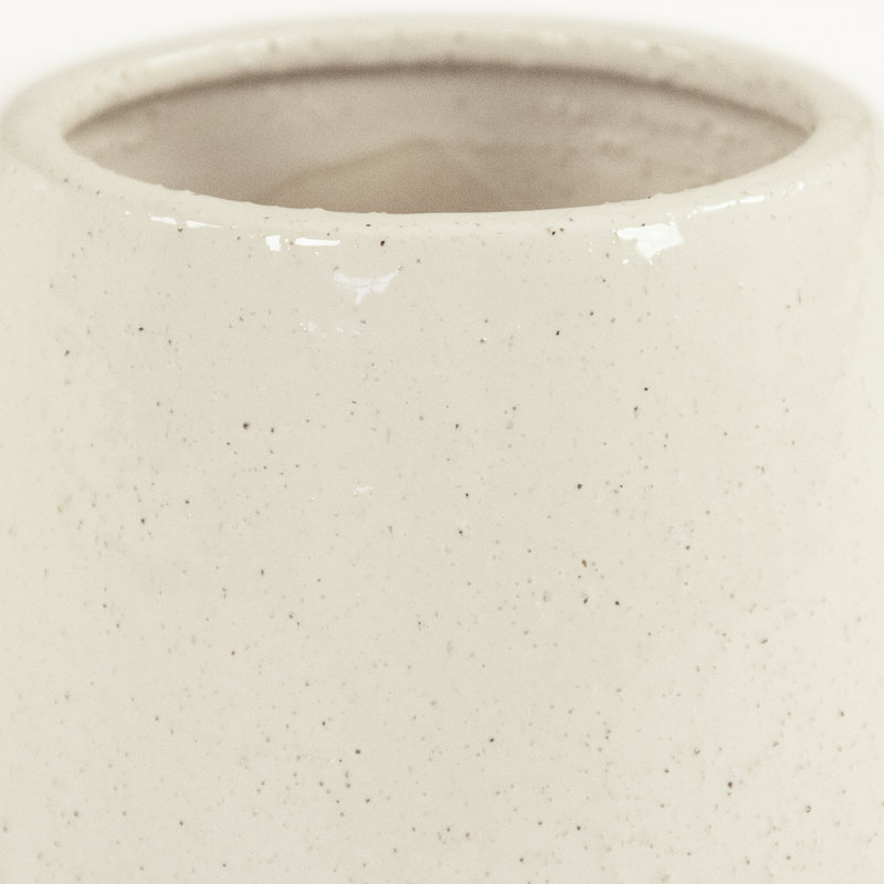 Dakshit Handmade Ceramic Table Vase, 7.75" H x 6" W x 6" D
