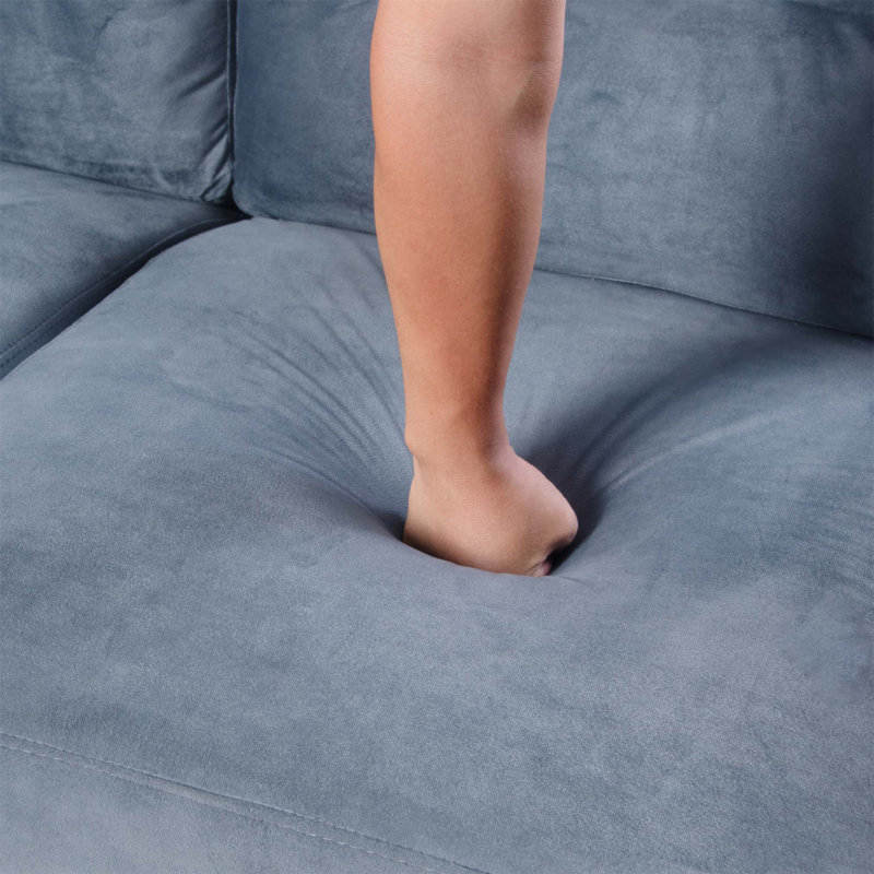Ensemble de canapé modulaire en velours luxueux avec tissu facile à nettoyer et coussins moelleux, parfait pour les espaces de vie modernes.