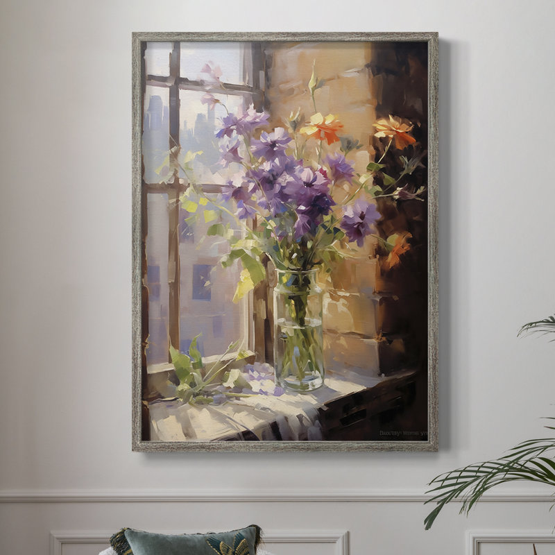 «FLORAL Series DCCL XXXVII», reproduction encadrée - bois massif, H 11 po x l 9 po