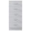 Lycinda 5 Drawer Tallboy Chest Of Drawers - Matt Finish, Scratch Resistant, Brushed Chrome Metal Handles-164162320