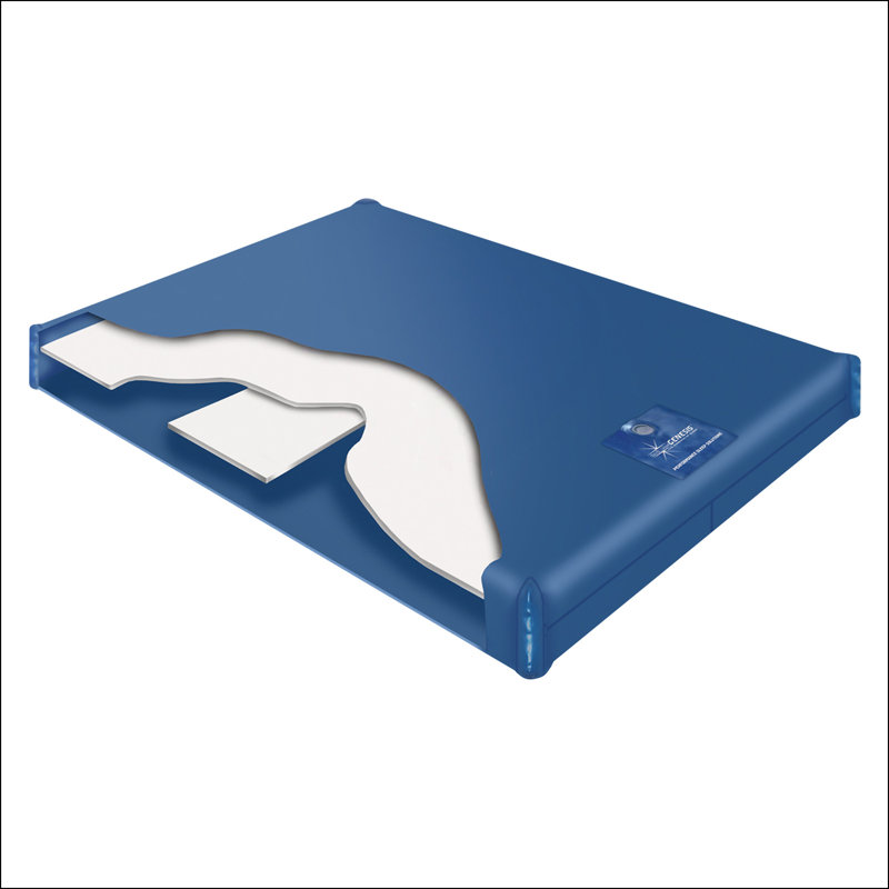 Genesis 9'' Semi-waveless Deep Fill Hard-Side Waterbed Mattress, King