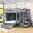 Kary Full Over Twin Bunk Bed With Storage Drawers And Staircase-1695105192