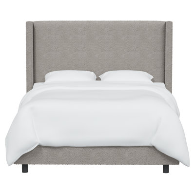 Hanson Linen Upholstered Wingback Bed