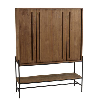 Aakash 124 Cm Wide Teak Solid Wood Sideboard