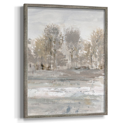 «Meadow's Edge I», reproduction encadrée - bois massif